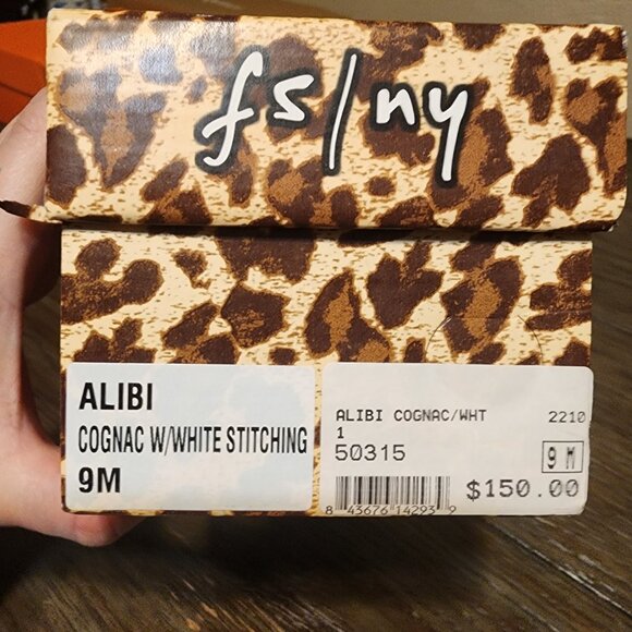 French Sole Cognac Leather Alibi Sandals NWT Size 9 - Picture 5 of 8